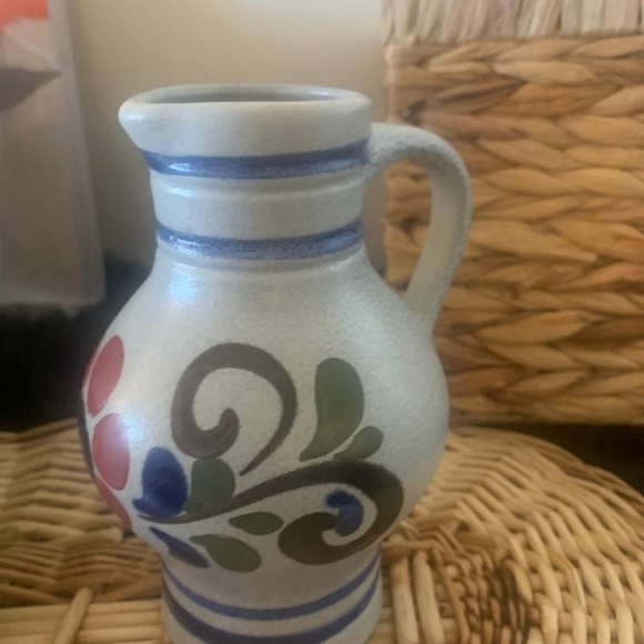 Bundle OnlyCeramic Pitcher Blue salt glaze Folk Art ceramics‎ Mid Century German - Picture 5 of 7